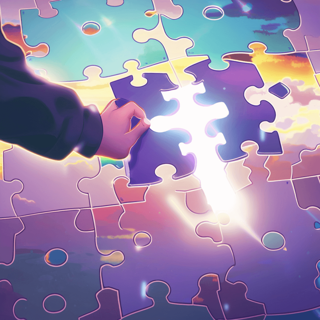 Chinese Chrome Extension plugin visualized as a puzzle piece