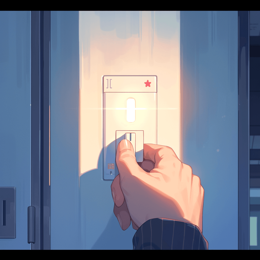 Advanced Chinese Reading Practice — Environment 1 a person adjusting a switch