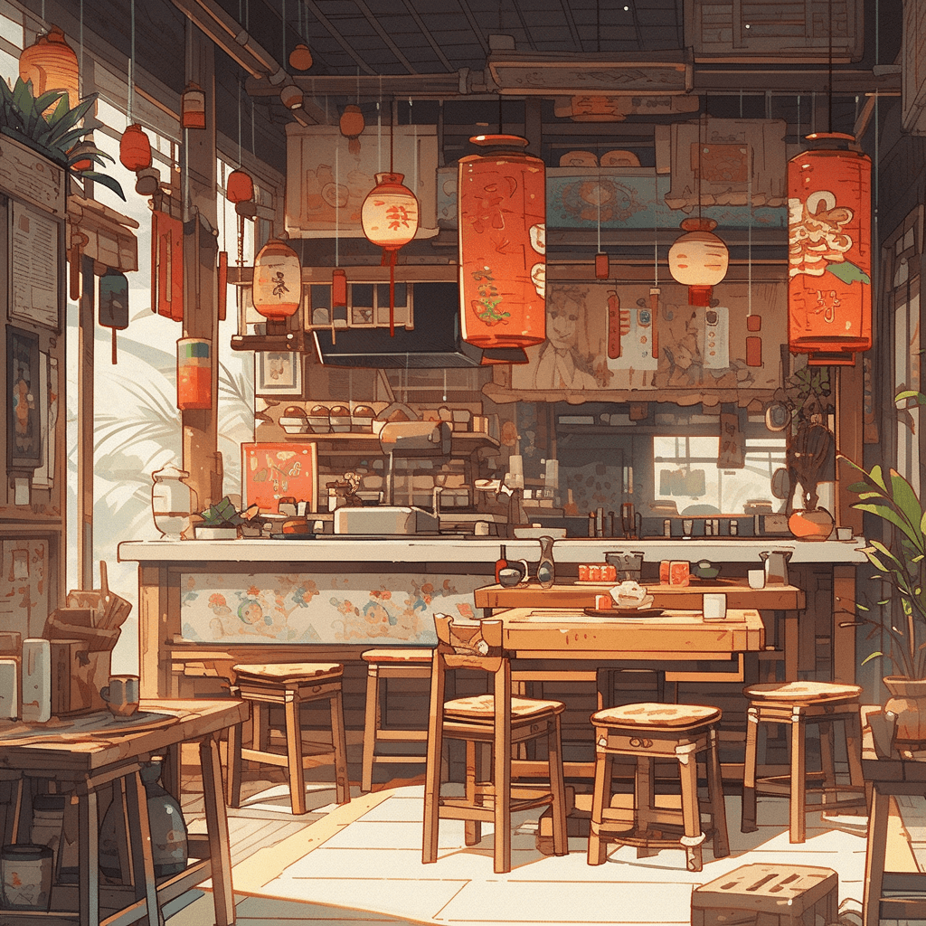 Advanced chinese reading practice - ordering food at a restaurant. a noodle shop